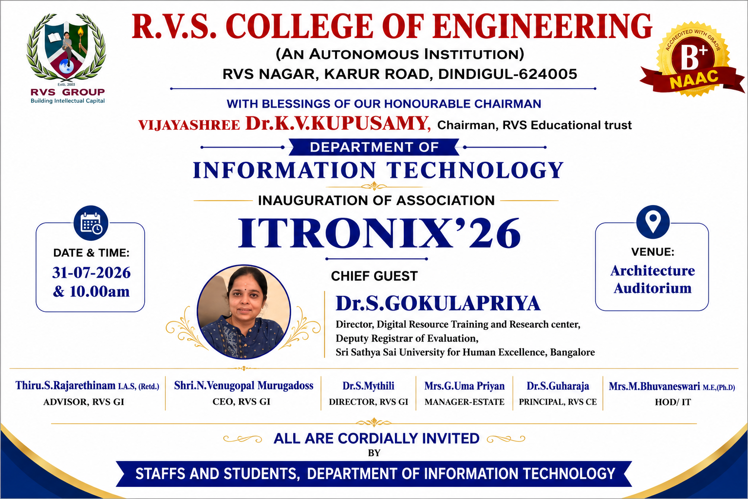Association Chief Guest